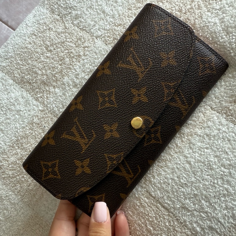 Louis Vuitton Dark Brown Monogram Clutch Wallet